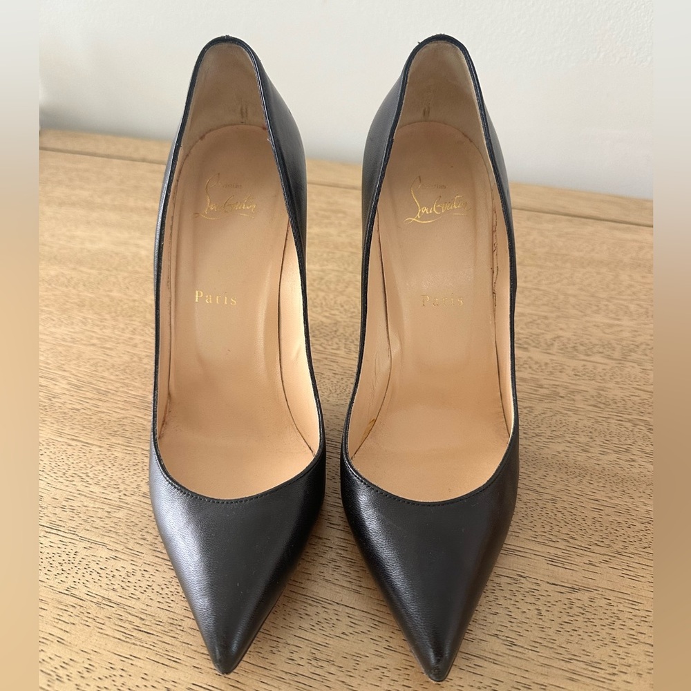 Christian Louboutin 100mm Kate Black Pumps size 39.5